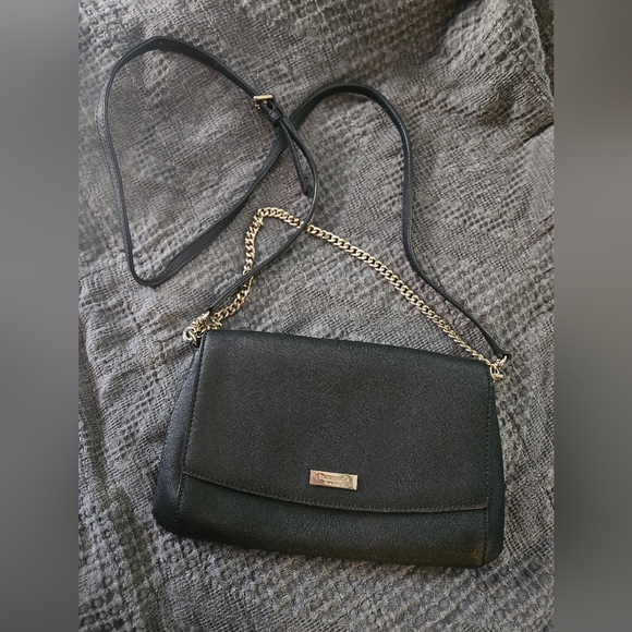 Kate Spade Black Saffiano Leather Crossbody Chain Strap Bag - Picture 9 of 9